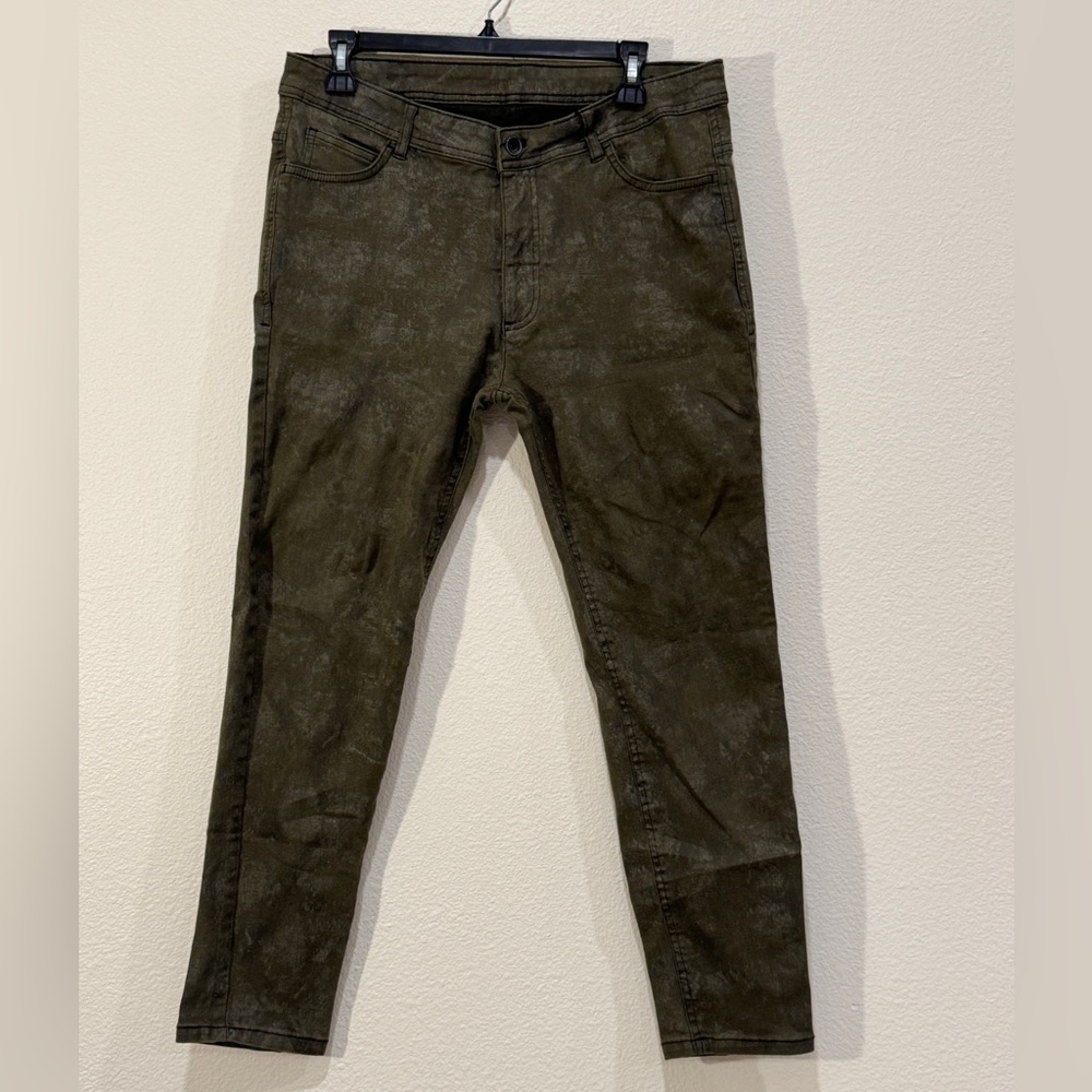 Zara Men's Dark Olive Skinny Jeans